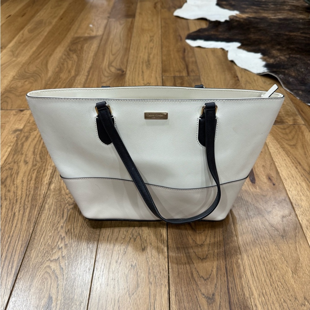 Kate Spade Black and Cream Tote Bag